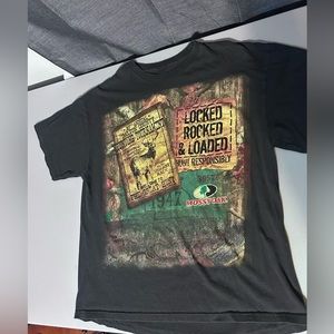 Mossy oak vintage shirt no tag measurements in picture I believe large or xl